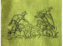 Stickdatei - Ostermorgen 2 Doodle